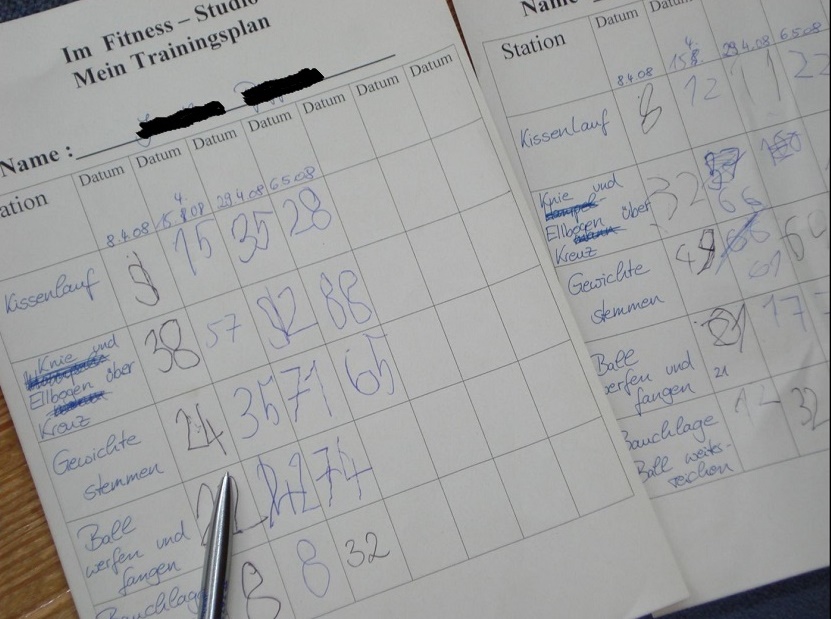Fitness und Trainingsplan